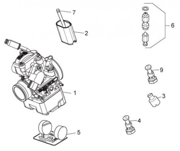 Motor Vergaser Full Power - Aprilia SX 125ccm 2T LC 2010- ZD4SXA00