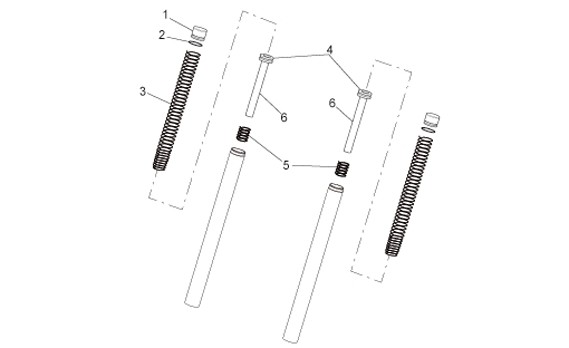 Radaufhängung Gabelkomponenten - Aprilia SR 50ccm 2T LC 2010- ZD4VFD00
