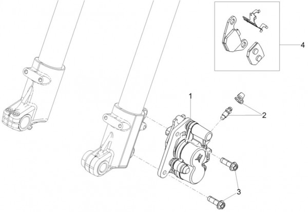 Bowdenzüge Bremsanlage vorn - Aprilia SX 50ccm 2T LC 2018- ZD4KKB03