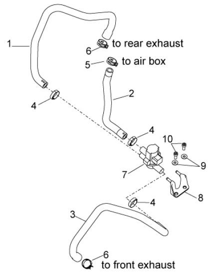 Motor Sekundärluftsystem - Aprilia Tuono V4 R 1000ccm 4T LC 2011- ZD4TY000
