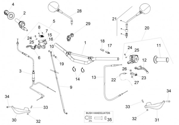 Lenker Lenker - Aprilia SX 50ccm 2T LC 2016- ZD4PVG01