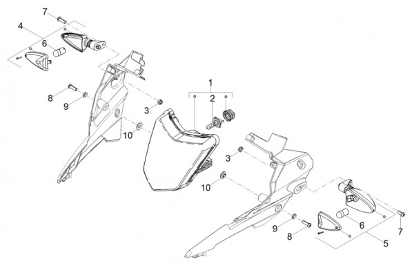 Elektrische Anlage Scheinwerfer - Aprilia SX 50ccm 2T LC 2018- ZD4KKB01