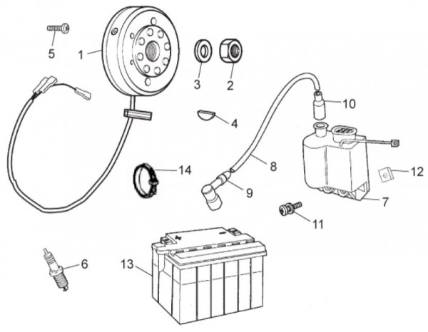 Motor Lichtmaschine - Aprilia SX 50ccm 2T LC 2014- ZD4PV