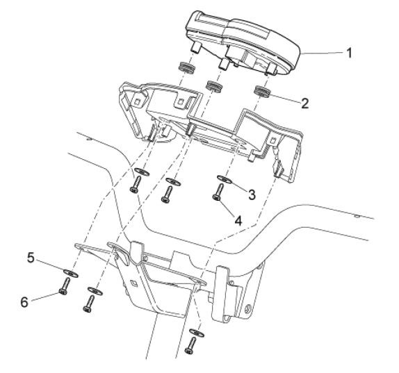 Lenker Tachometer - Aprilia SR 50ccm 2T LC 2008- ZD4VFD00