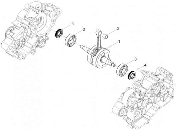 Motor Kurbelwelle - Aprilia SX 50ccm 2T LC 2018- ZD4KKB03
