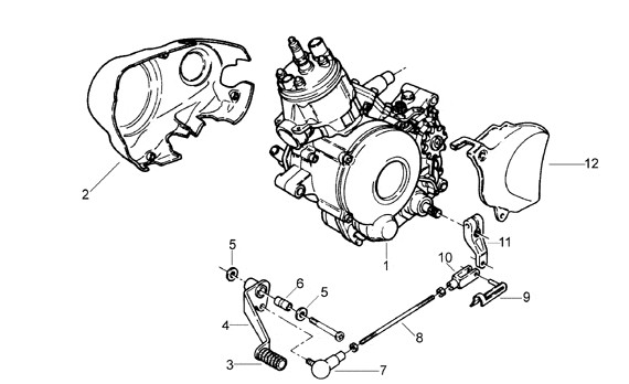 Motor Motor II - Aprilia Classic 50ccm 2T LC 1994- ZD4LP