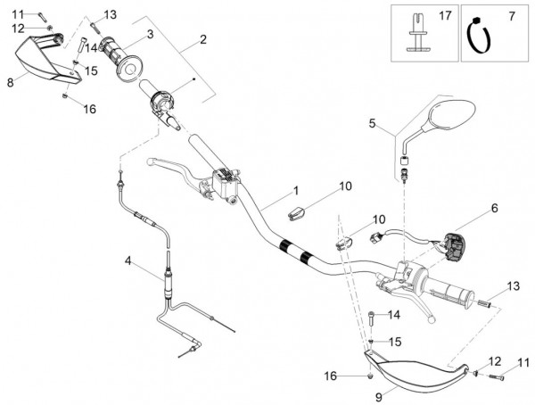 Lenker Lenker - Aprilia SX 50ccm 2T LC 2018- ZD4KKB03