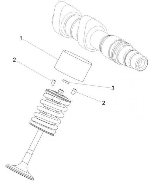 Motor Ventil Shims - Aprilia Caponord 1200ccm 4T 8V LC 2015- ZD4VKA01