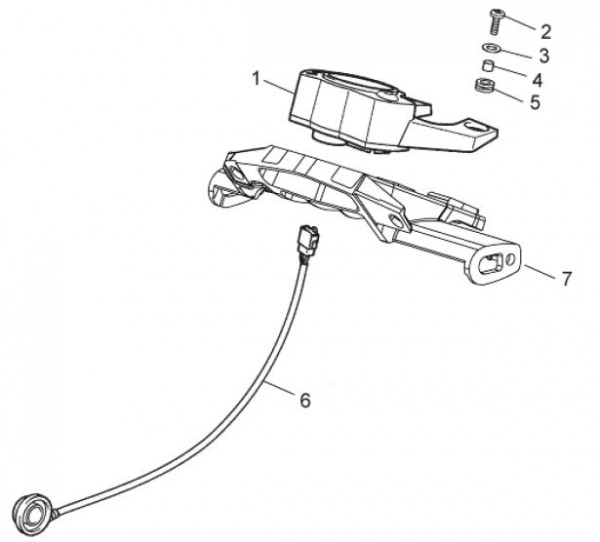 Lenker Tachometer - Aprilia SX 50ccm 2T LC 2009- ZD4PV