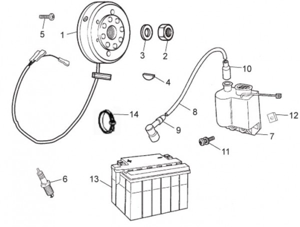 Motor Lichtmaschine - Aprilia SX 50ccm 2T LC 2009- ZD4PV