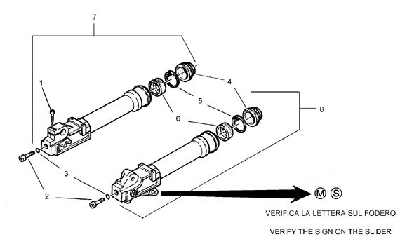 Radaufhängung Vorderradgabel III - Aprilia SR 50ccm 2T AC 2000- ZD4LY
