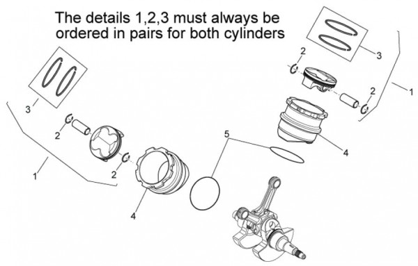 Motor Zylinder - Aprilia SXV 550ccm 4T LC 2013- ZD4VSU51