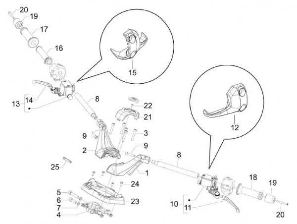 Lenker Lenker - Aprilia SRV 850ccm 4T 8V LC 2012- ZAPM55103