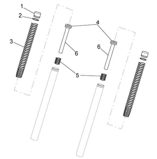 Radaufhängung Gabelkomponenten - Aprilia SR 50ccm 2T LC 2013- ZD4VFD00