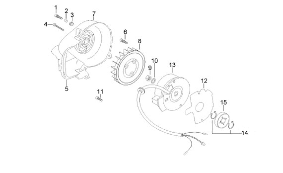 Motor Lichtmaschine - Aprilia SR 50ccm 2T AC 2000- ZD4LY