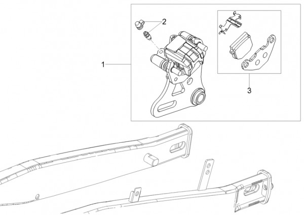 Bowdenzüge Bremsanlage hinten II - Aprilia SX 50ccm 2T LC 2018- ZD4KKB01