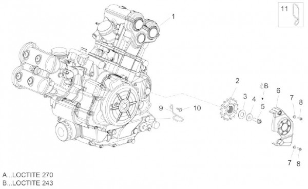 Motor Motor - Aprilia Caponord 1200ccm 4T 8V LC 2013- ZD4VK