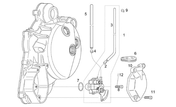Motor Ölpumpe - Aprilia Classic 125ccm 2T LC 1997- ZD4MF