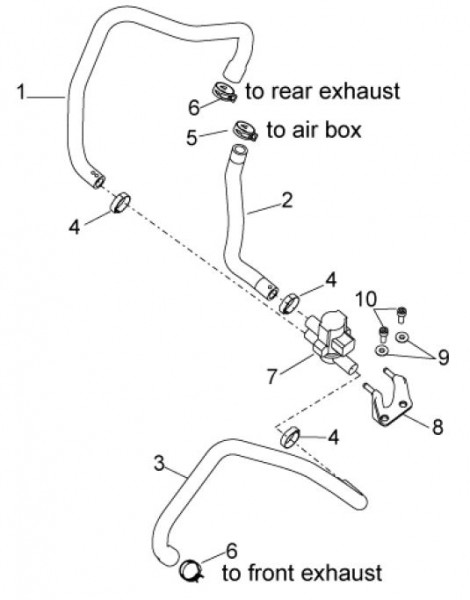Motor Sekundärluftsystem - Aprilia Tuono V4 1100ccm 4T LC 2017- ZD4KG000