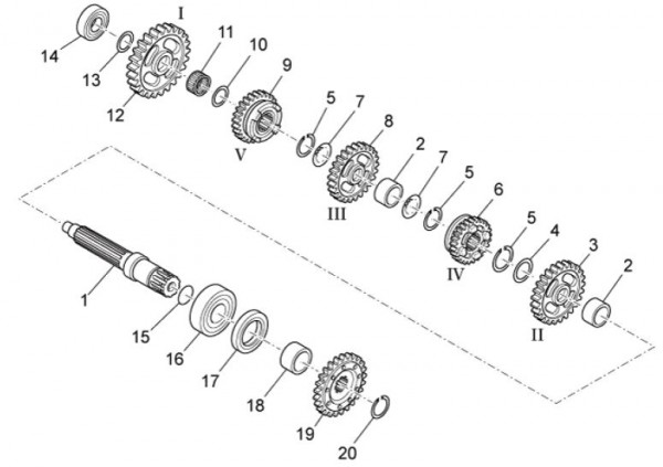 Motor Festrad - Aprilia SXV 550ccm 4T LC 2009- ZD4VSS