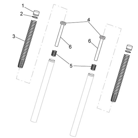 Radaufhängung Gabelkomponenten - Aprilia SR 50ccm 2T LC 2008- ZD4VFD00