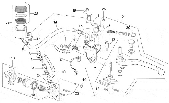 Lenker Lenker links - Aprilia Tuono 1000ccm 4T LC 2007- ZD4RPB