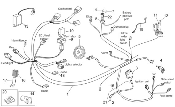 Elektrische Anlage elektrische Anlage I - Aprilia Atlantic 500ccm 4T LC 2008- ZD4VL