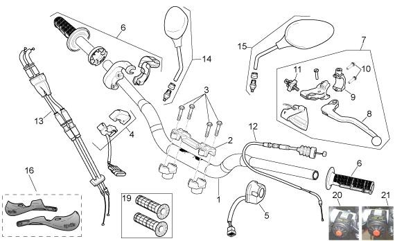 Lenker Lenker - Aprilia SXV 450ccm 4T LC 2007- ZD4VSR