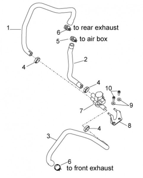 Motor Sekundärluftsystem - Aprilia Tuono V4 1100ccm 4T LC 2017- ZD4KGA00