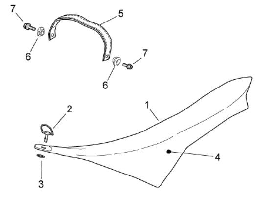 Fahrgestell Sitz - Aprilia SXV 550ccm 4T LC 2009- ZD4VSS