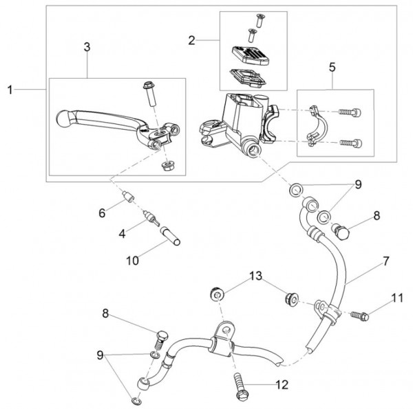 Lenker Lenker rechts - Aprilia SX 50ccm 2T LC 2018- ZD4KKB03