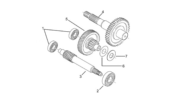 Motor Getriebe - Aprilia Amico 50ccm 2T AC 1992- HD