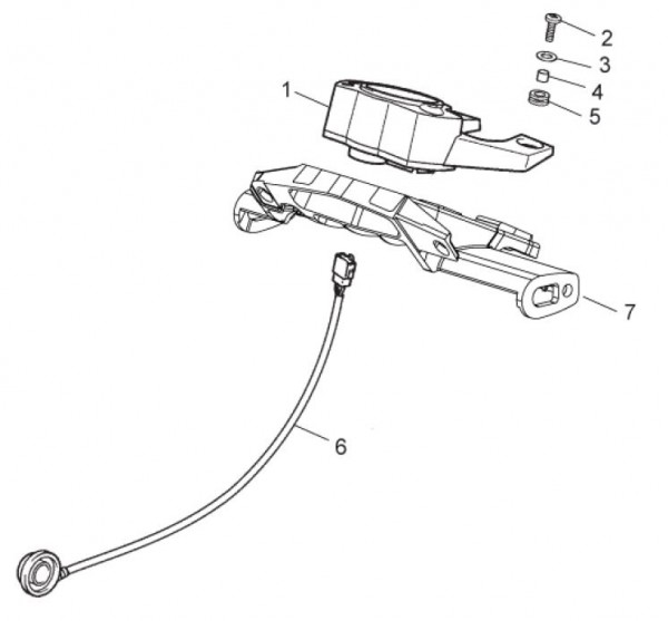 Lenker Tachometer - Aprilia SX 50ccm 2T LC 2011- ZD4PVG01