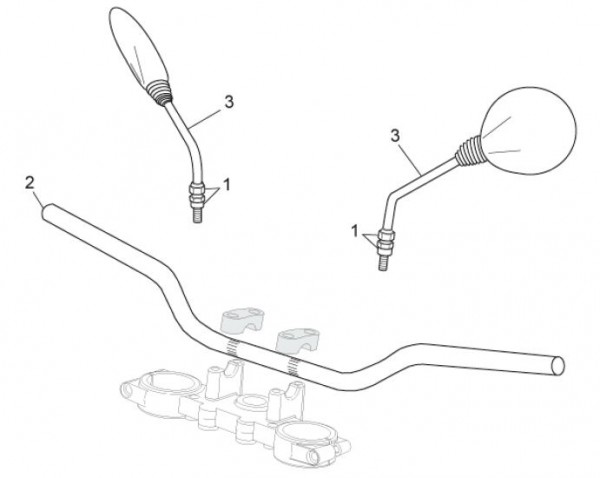 Lenker Lenker - Aprilia SX 125ccm 2T LC 2011- ZD4SXA00
