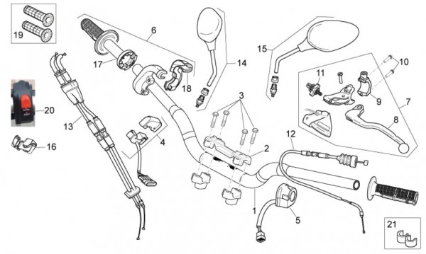 Lenker Lenker - Aprilia SXV 550ccm 4T LC 2010- ZD4VSS