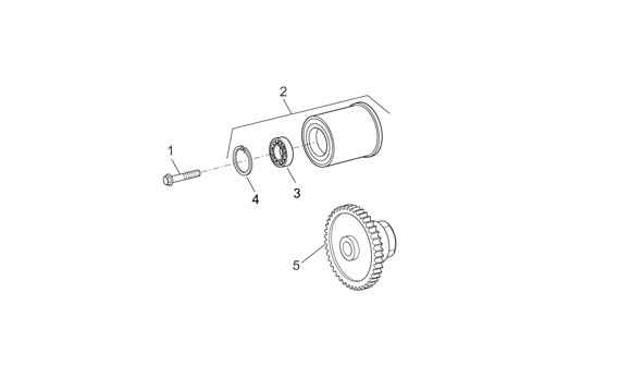 Motor Anlasserzahnrad - Aprilia Atlantic 250ccm 4T LC 2004- ZD4SPB
