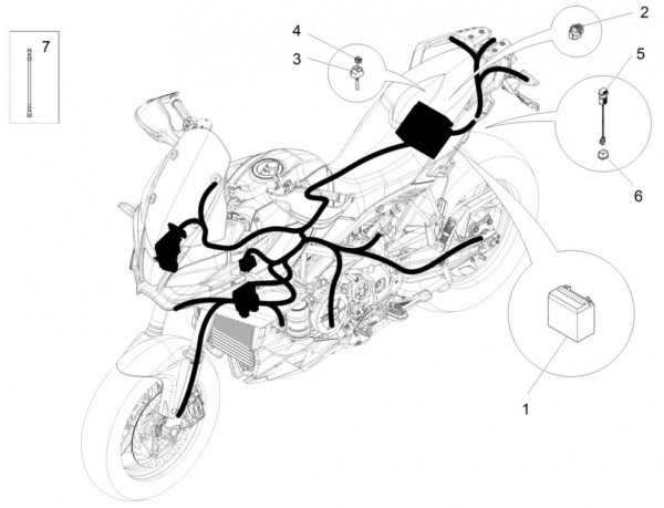 Elektrische Anlage Batterie - Aprilia Caponord 1200ccm 4T 8V LC 2016- ZD4VKA01