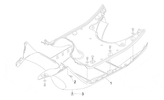 Fahrgestell Spoiler - Aprilia Amico 50ccm 2T AC 1992- HD