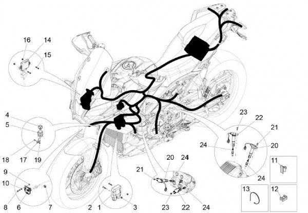 Elektrische Anlage Regler - Aprilia Caponord 1200ccm 4T 8V LC 2013- ZD4VK