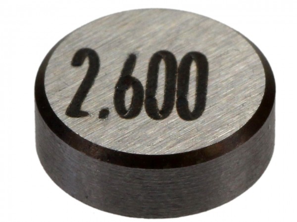 Ventil Shim, Ø 7,52 mm, Stärke: 2,600 mm