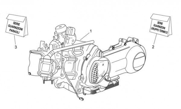 Motor Motor - Aprilia Atlantic 300ccm 4T LC 2011- ZD4SPG00