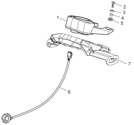 Lenker Tachometer - Aprilia SX 50ccm 2T LC 2012- ZD4PVG01