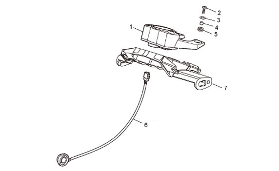 Lenker Tachometer - Aprilia SX 50ccm 2T LC 2006- ZD4PV
