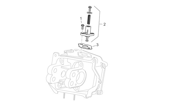 Motor Kettenspanner - Aprilia Atlantic 125ccm 4T LC 2003- ZD4SP0