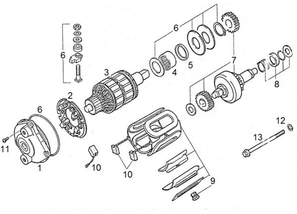 Motor Anlasser - Aprilia AF1 125ccm 2T LC 1990- ZD4FM